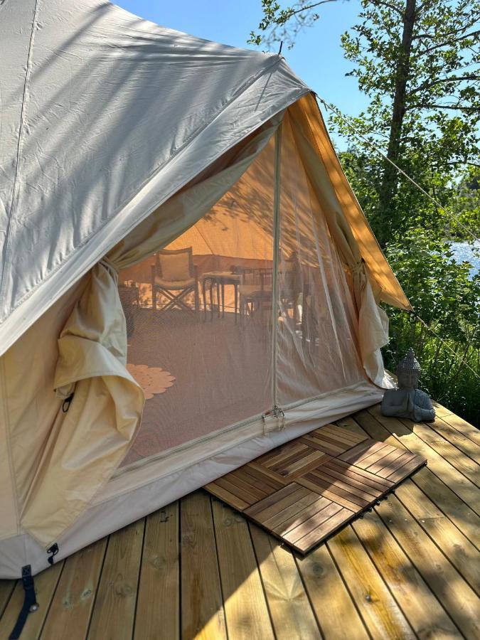 Glamping On Idyllic Lake, Paddle Boards & Rowboat Porsgrunn Exterior foto